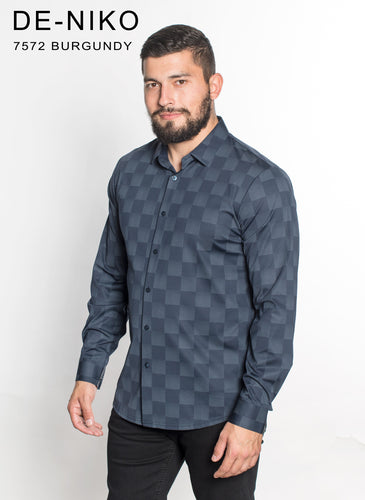 MENS CHECK ILLUSION SHIRT