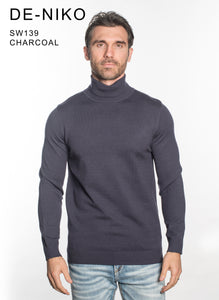 MENS TURTLENECK SWEATER CASHMERE TOUCH