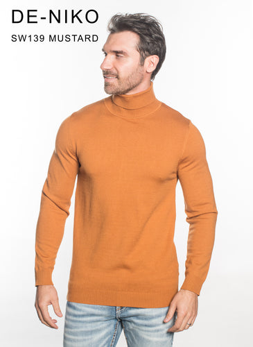 MENS TURTLENECK SWEATER CASHMERE TOUCH