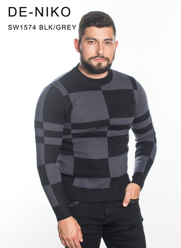 MENS CHECKER SWEATER